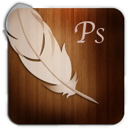 Photoshop Wooden Icon Solid Png Photoshop Icon Size