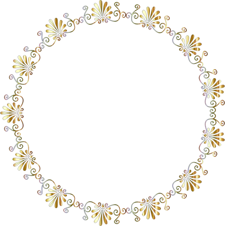 Greek Vignette Frame Chromatic No Background Border Circle Frame Transparent png