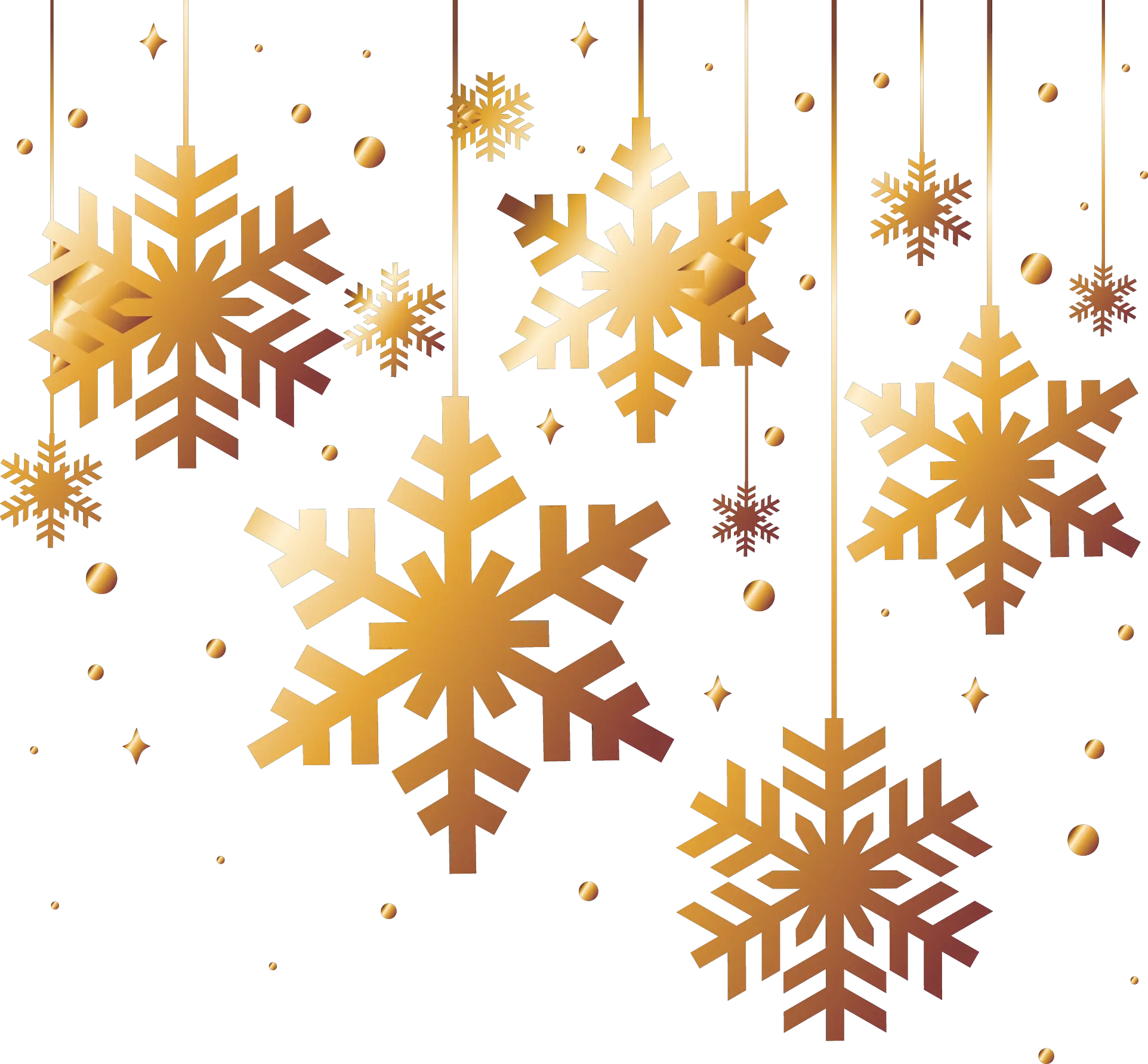 Cartoon Snowflakes Falling Png