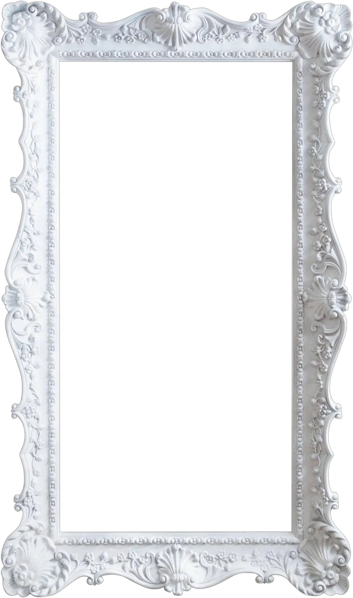 Vintage White Frame Png White Mirror Frame Png png