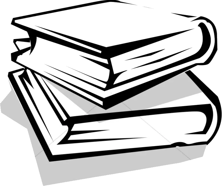 Book School Books Clipart Free Best On Transparent Books Image Black And White png