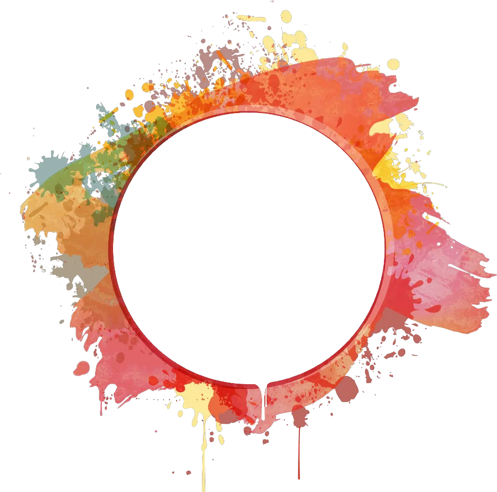 frame circleframe paintsplash paint ftestickers Watercolor Vector Background Frame png