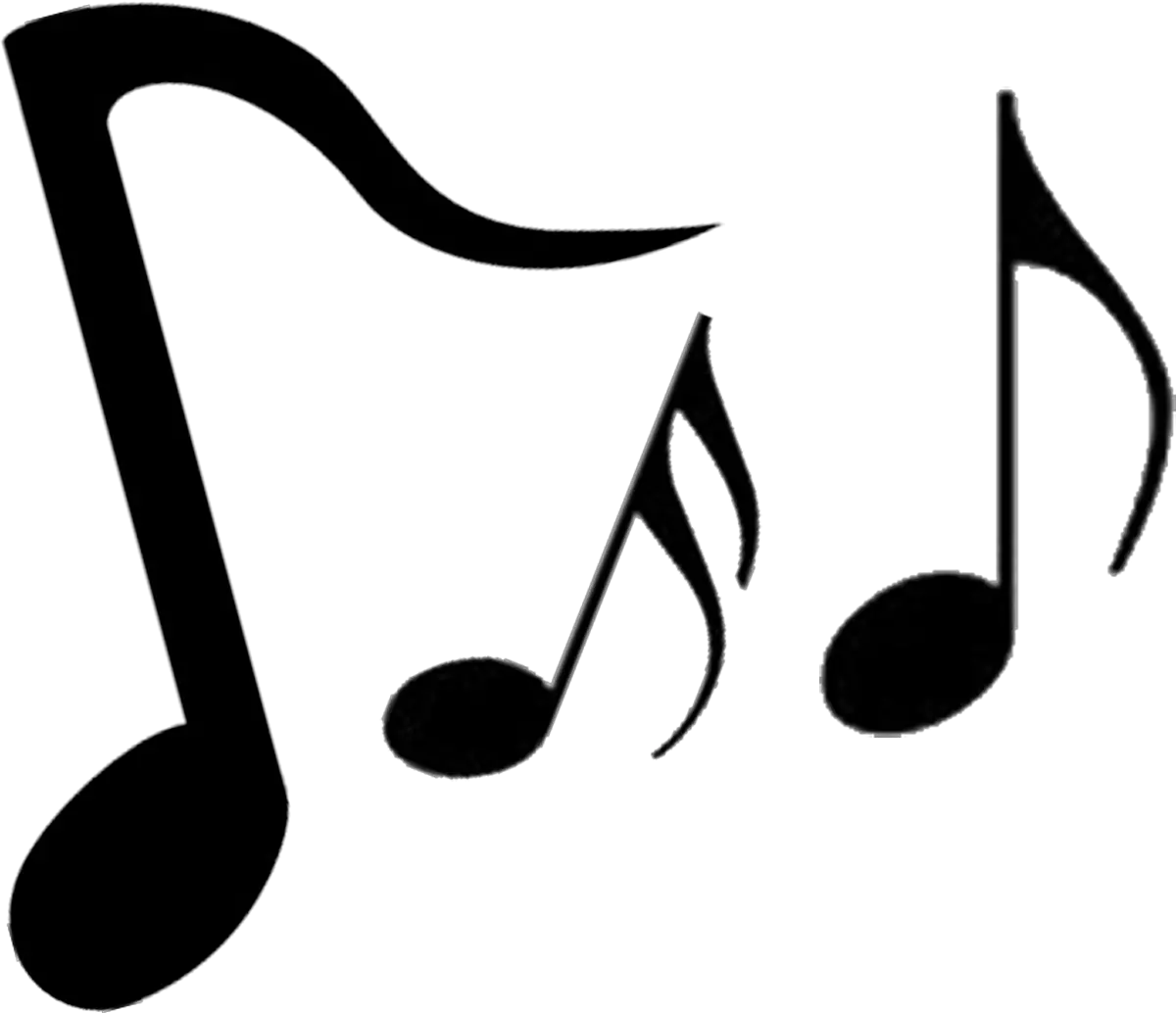 Music Black And White Music Notes Black And White Music Music Note Silhouette Png png