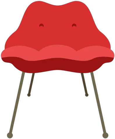 Furniture Pop Art Chair Simple Flat Lovely Png Pop Art Png