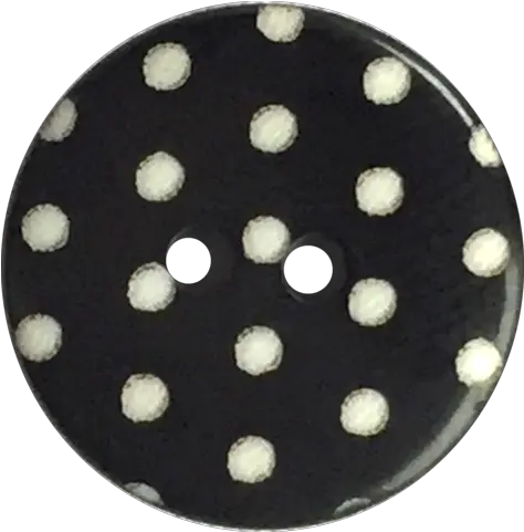 Black With White Dots Or Plain Button 916 1116 Solid Png White Dots Png