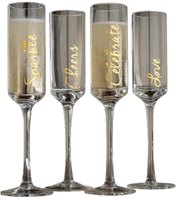 Toasting Flute Glasses Set Of 4 Champagne Glass Png Champagne Toast Png