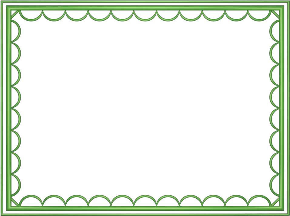 Transparent Green Border Clipart Powerpoint Border png