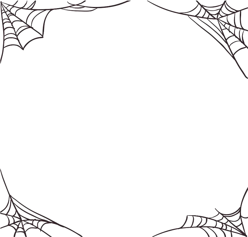 mq spiderweb halloween border borders Spider Web Border Png png
