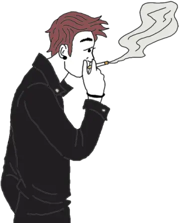 Cartoon Boy Smoking Cigarettes Hd Png Smoking A Cigarette Cartoon Lit Cigarette Png