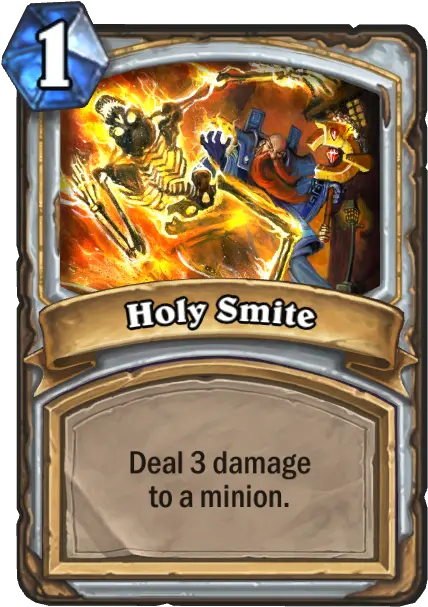 Holy Smite Hearthstone Card Statistics Hsreplaynet Hearthstone Png Smite Logo Png