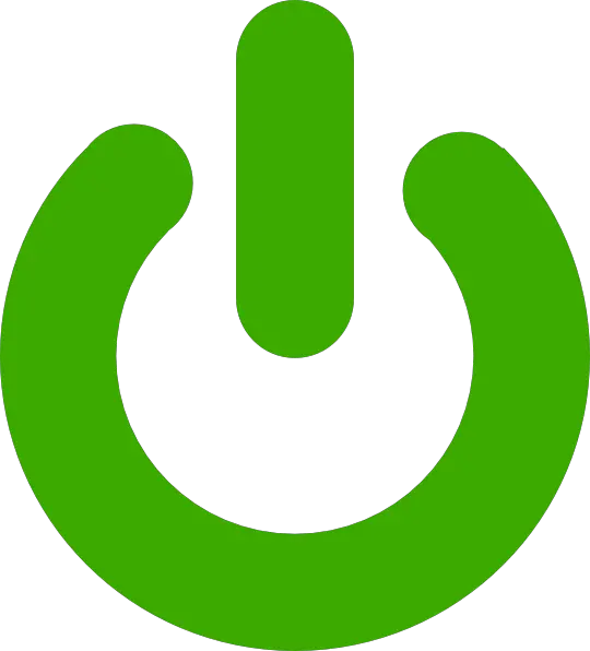 Transparent Green Button Png Green Power Button Png png