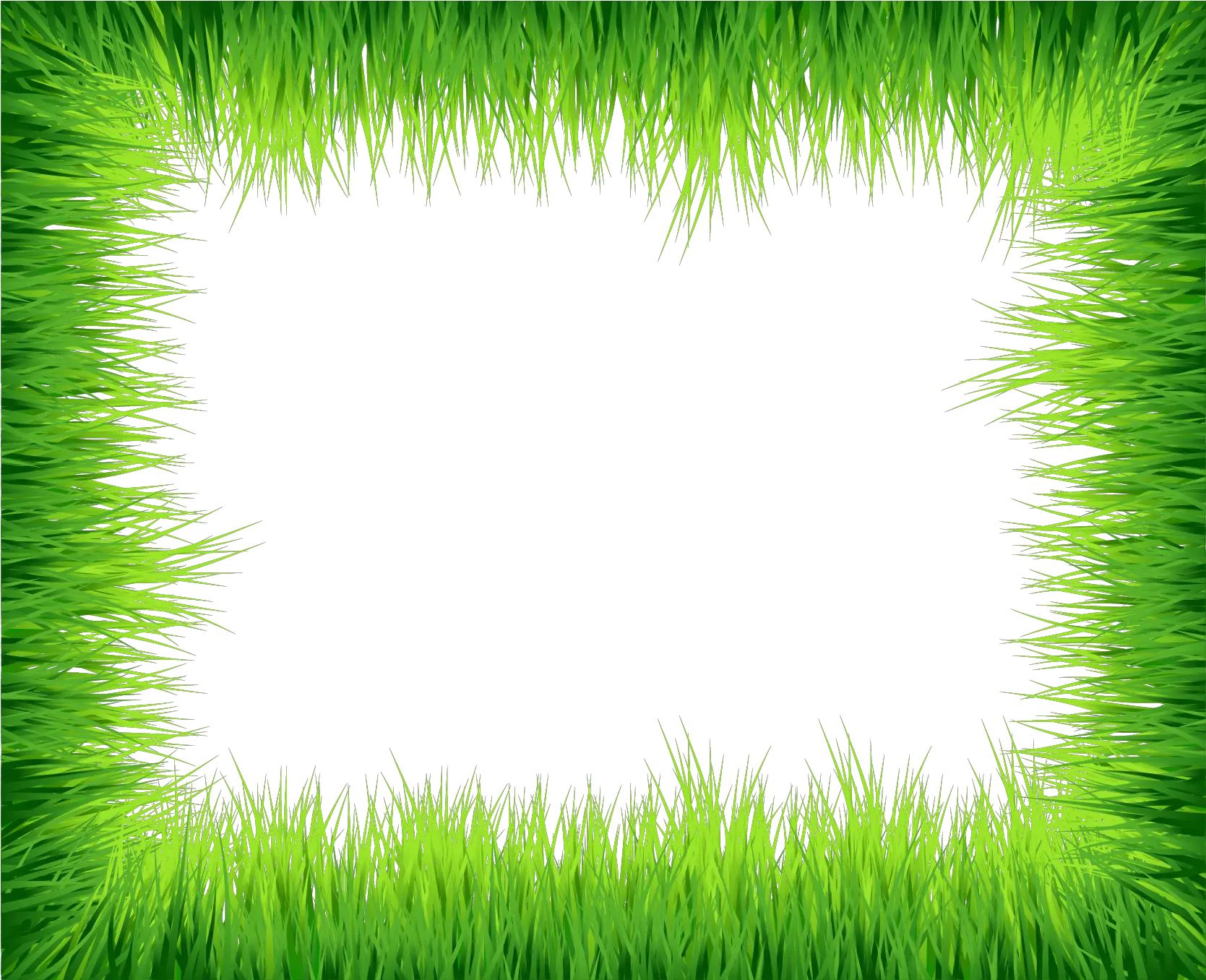 Easter Eggs In Grass Border Png -download Clip Art Green Certificate Border Png png