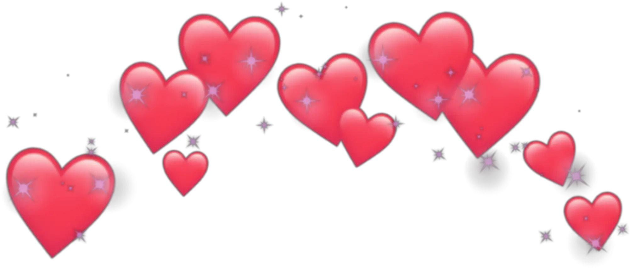 Heart Hearts Crown Emoji Emojis Tumblr Png Heart Crown Blue Heart Crown Transparent png