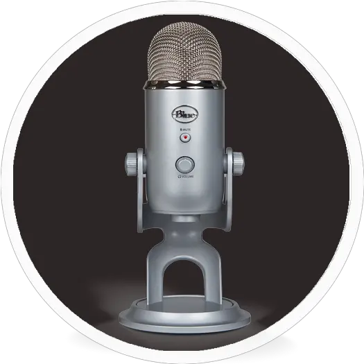 Download Blue Yeti Mic Sample Rate Micro Png Microphone Emoji Png