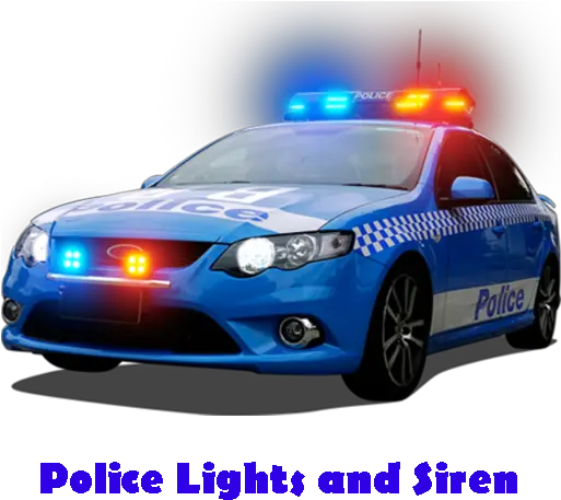 Police Lights Siren Fun Police Car Png Police Lights Png
