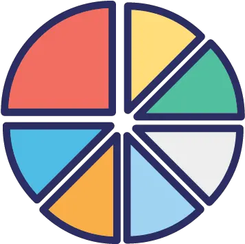 Free Analytics Circle Chart Color Vector Icon Vertical Png Chart Vector Icon