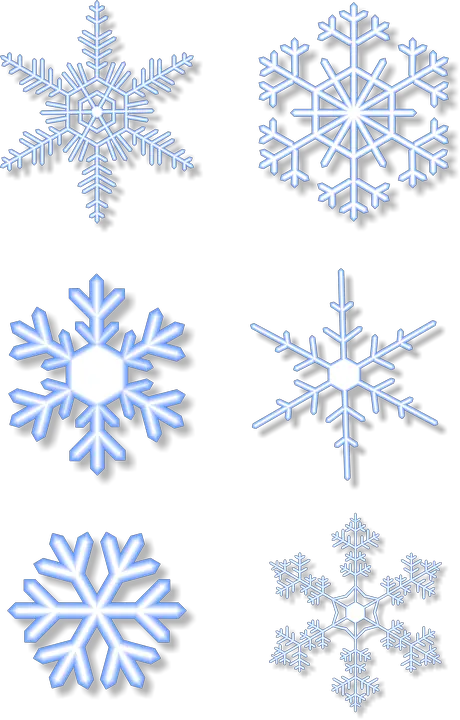 3 Snowflakes Png