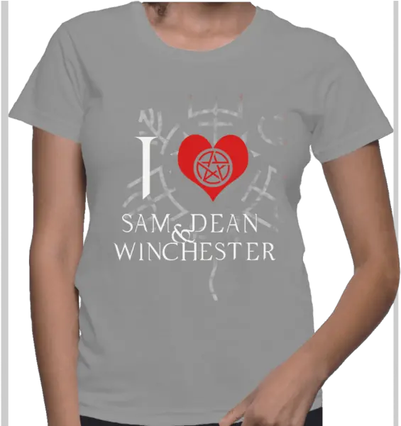 I Love Sam And Dean Winchester Computer Science Tshirt Logo Png Sam Winchester Png