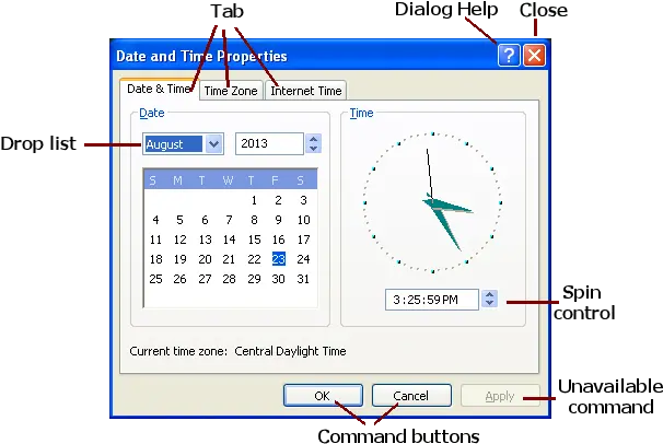 Datetime Dialog Windows Basics Janu0027s Working With Dot Png How To Show Battery Icon On Windows 7