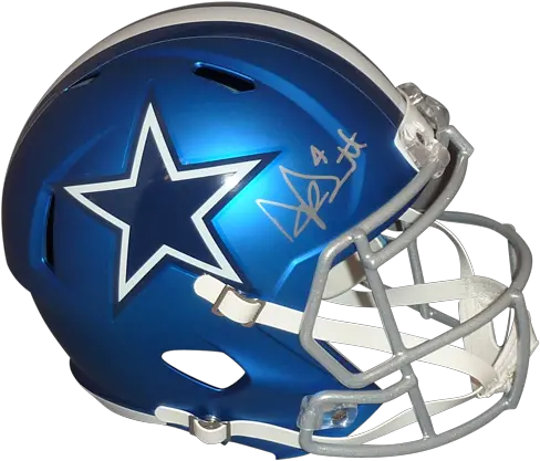 Dak Prescott Autographed Dallas Cowboys Revolution Helmets Png Dak Prescott Png