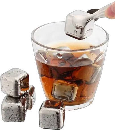 Metal Ice Cubes Whisky Png Ice Cubes Png