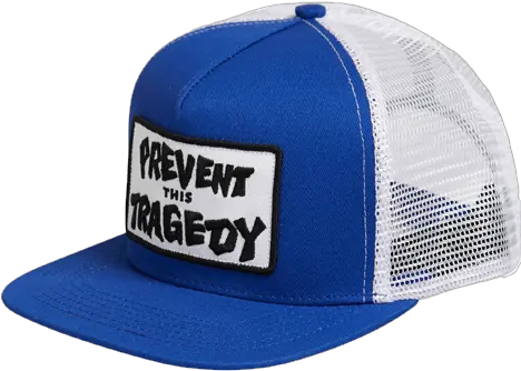 Thrasher Prevent This Tragedy Cap Navywhite Baseball Cap Png Thrasher Png