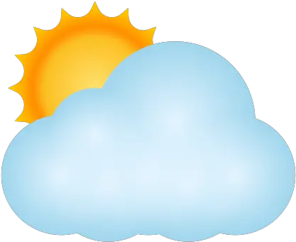 Sun Behind Cloud Icon Clip Art Png Cloud Emoji Png