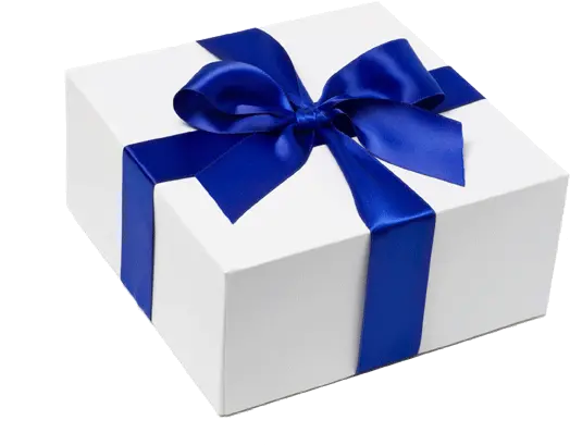 Download Hd Birthday Present Transparent Background Blue White Gift Box Png Birthday Presents Png