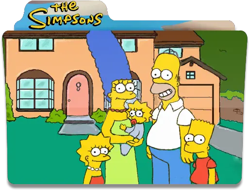 The Simpsons In Garden Of House Folder Folders Os Simpsons Icon Folder Png The Simpsons Png