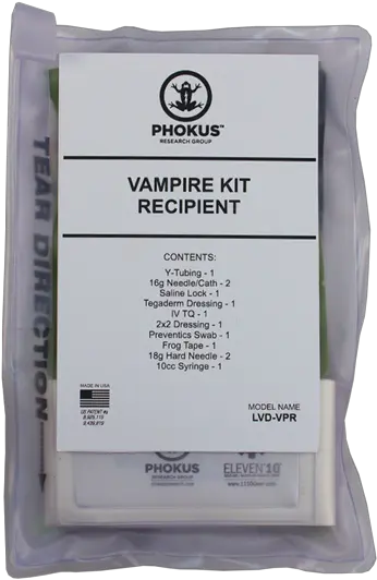 Vampire Recipient Kit Fwb Label Png Page Tear Png