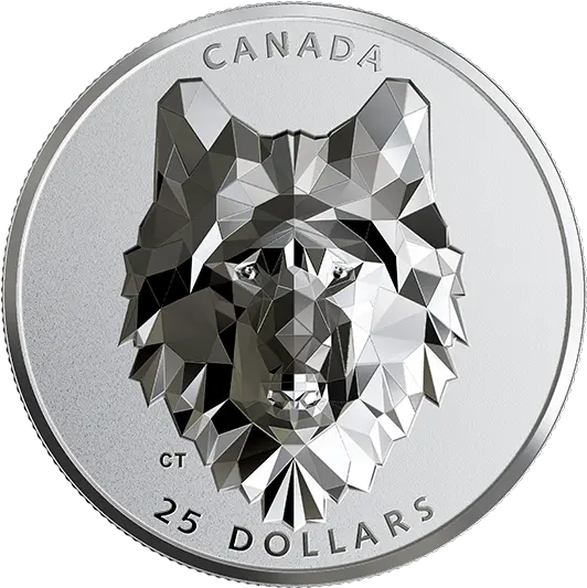 Wolf Royal Canadian Mint Wolf Coin Png Wolf Head Png