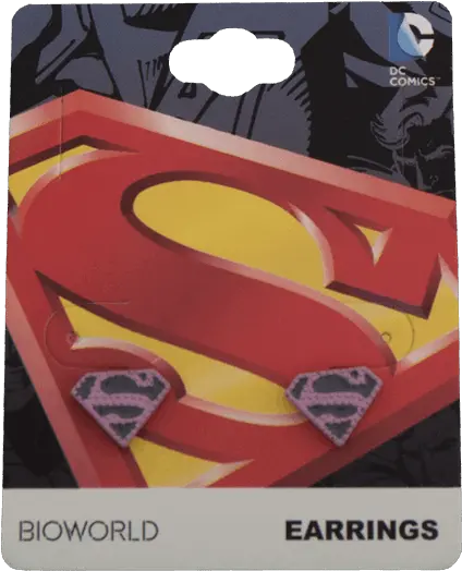 Dc Comics Superman Logo Bling Earrings Superman Png Superman Logo Images