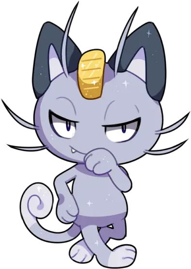 Pokemon 18052 Shiny Alolan Meowth Alolan Meowth Png Meowth Png