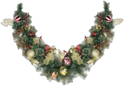 Garland Transparent Png Clipart Flower Black Christmas Tinsel Necklace Transparent Holly Garland Png