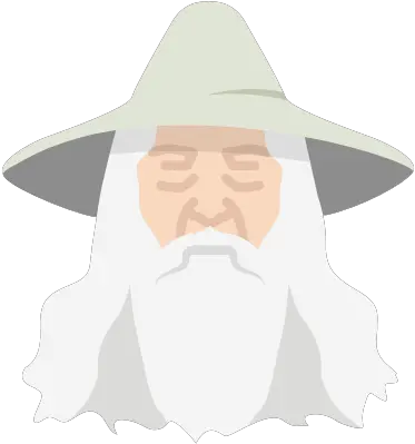 Gandalf Lord Of The Ring Old Man Gandalf Icon Png Wizard Beard Png