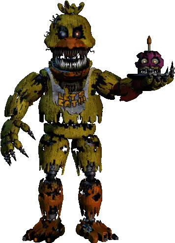 Nightmare Chica Fnaf4 Sticker Nightmare Chica Fnaf4 Fnaf 4 Nightmare Chica Full Body Png Fnaf 4 Icon