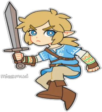 Smol Breath Of The Wild Link Roblox Cartoon Png Breath Of The Wild Link Png