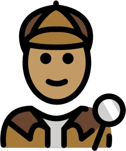 Detective Medium Skin Tone Emoji Download For Free Emoji Soldier Light Skin Tone Png Tone Icon