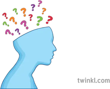 Question Mark Brain Illustration Twinkl Brain And Question Mark Png Question Mark Png