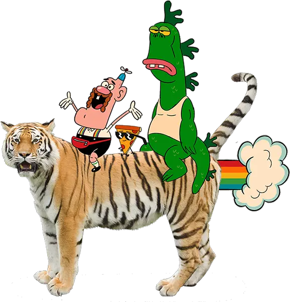 Fatal U0026 Friends 2016 19 Bad Rules And Hidden Jewels The Uncle Grandpa On Tiger Transparent Png Bonzi Buddy Icon