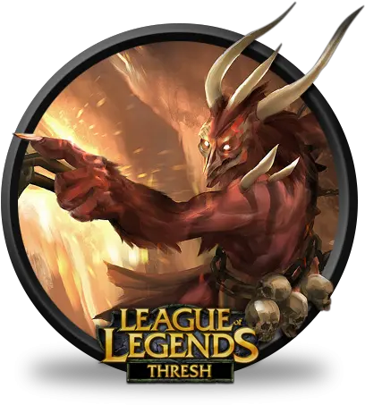 League Of Legends Thresh Demonic Icon Png Clipart Image League Of Legends Fan Skin Concepts League Of Legends Logo Transparent