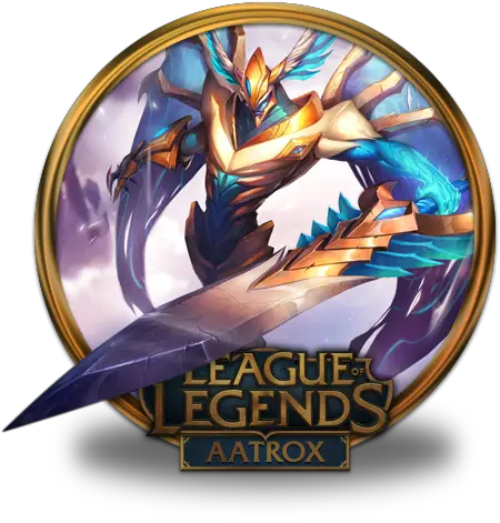 Aatrox Justicar Icon League Of Legends Gold Border Iconset Discord League Of Legends Icon Png Blade And Soul Desktop Icon