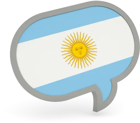 Speech Bubble Icon Illustration Of Flag Argentina Png