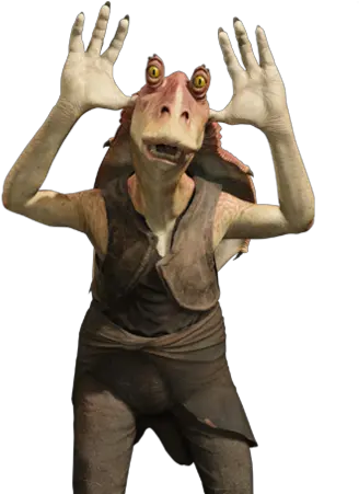 Jar Binks Would Win Boi Meme Png Jar Jar Binks Png