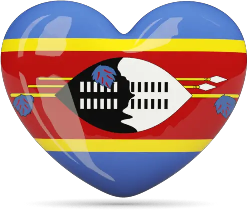 Heart Icon Illustration Of Flag Swaziland Flag Of Swaziland Png Heart Icon Clipart