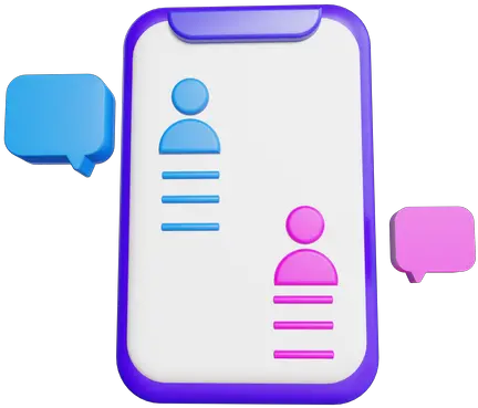 Online Chatting Icon Download In Flat Style Vertical Png Cool Contacts Icon