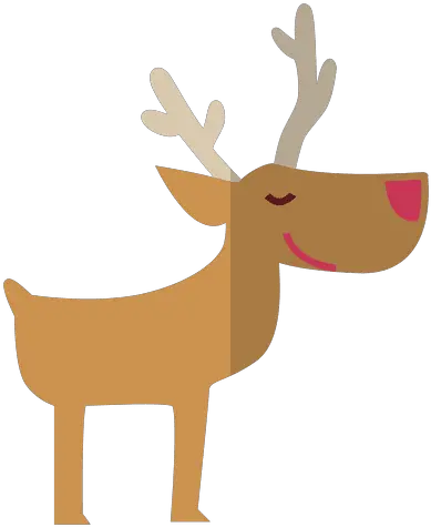 Reindeer Standing Flat Icon 10 Transparent Png U0026 Svg Christmas Deer Icon Png Reindeer Transparent