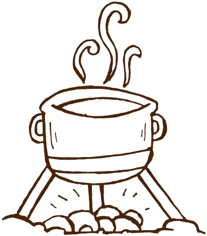 Hand Drawn Camping Cooking Pot Icon Transparent Png U0026 Svg Cooking Pot Icon Transparent Cooking Pot Png