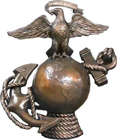 Marine Corps Military Bronze Sculpture Eagle Globe And Anchor Statue Png Eagle Globe And Anchor Png