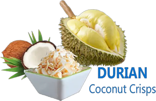 Baked Coconut Chips Durian Flavor U2013 Baboon Bite Healthy Durian Fruit Png Durian Png